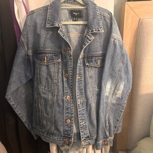 Forever 21 Men's Light Blue Denim Jacket